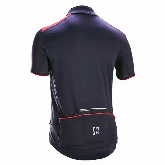 MEN'S ROAD BIKE KITS - Black and Maroon - RC500 TRIBAN