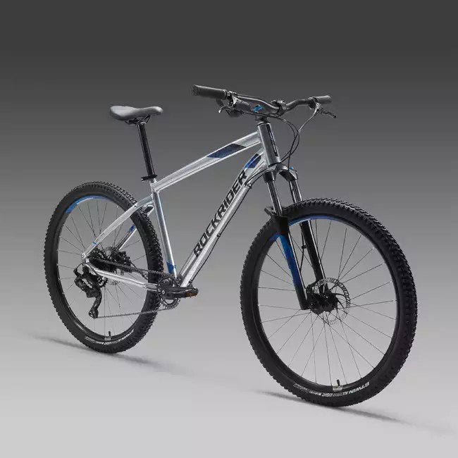Rockrider ST530 Mountain Bicycle 27.5 Rims Grey