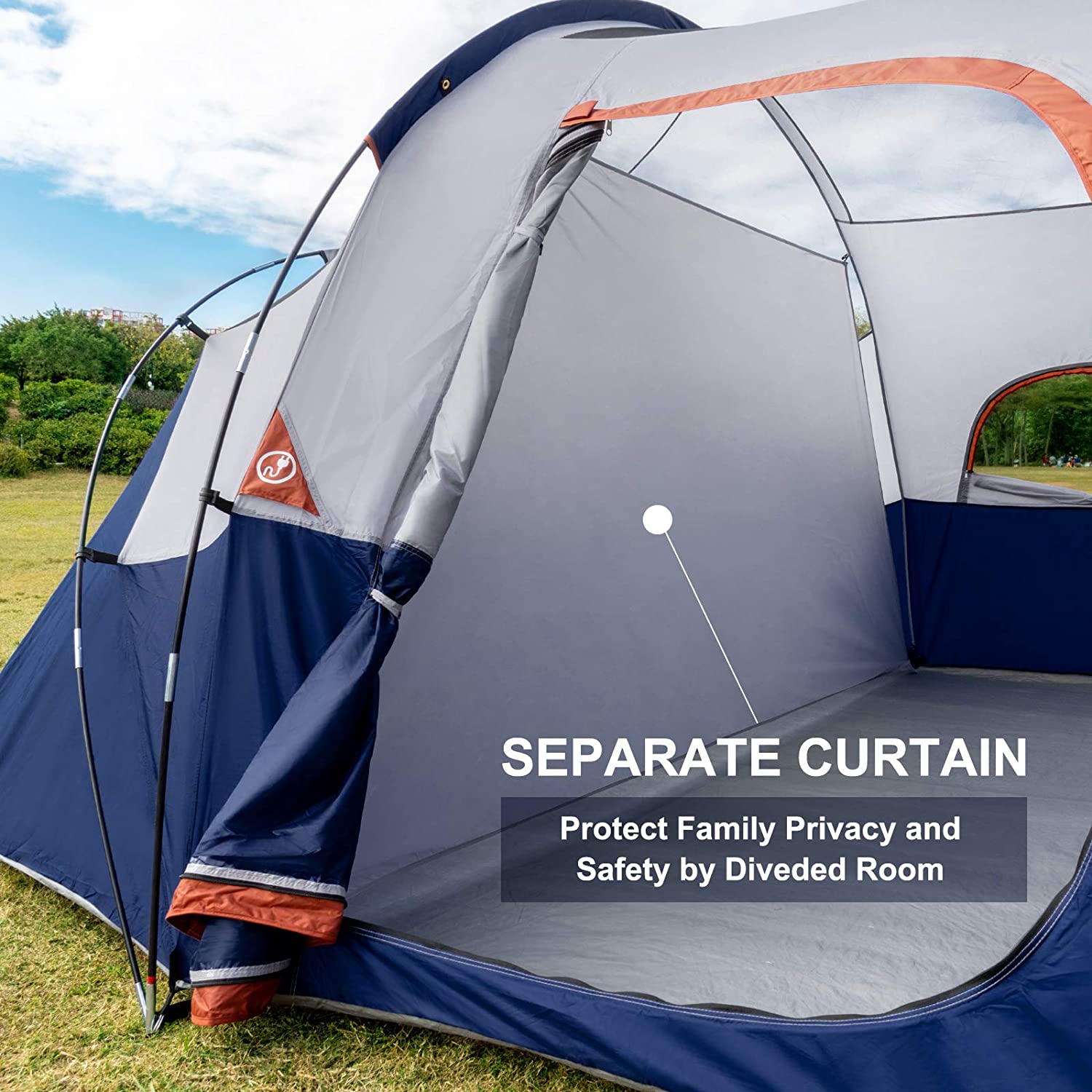 Camping Tent - 2021 Upgraded 10 Person Tent for Camping Waterproof