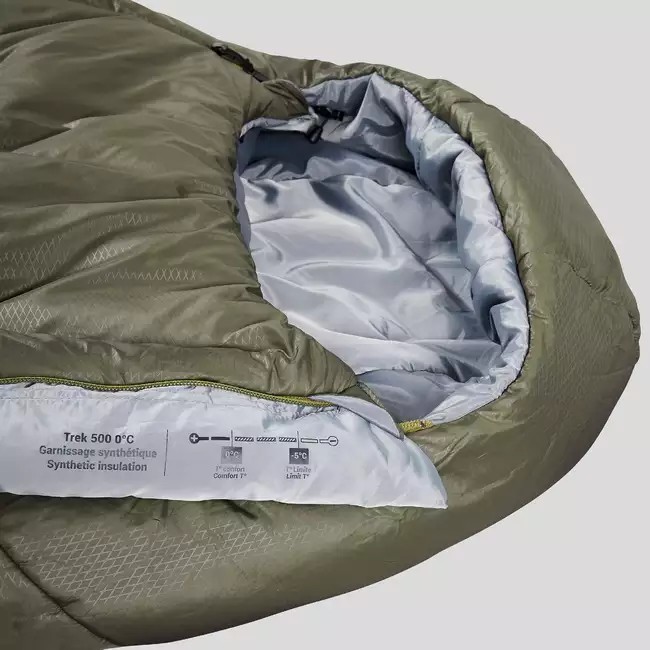 Sleeping Kit for 1 person (Khaki Sleeping bag + Inflatable bed)